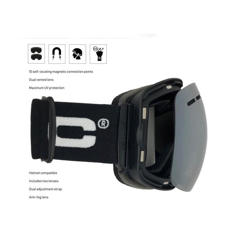 Bloc Sixty-Five Ski Goggles - Matt Orange / Orange Mirror Cat 2 + Cat 3-2